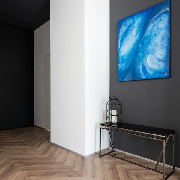 Residential interior painting project in Denver Colorado featuring freshly painted walls clean trim detail and modern color finish